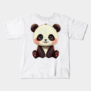 Cute Anime Panda Kids T-Shirt